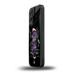 tokyo japan purple dragon black back phone cover | glass case for oneplus nord ce 4 lite