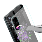 tokyo japan purple dragon black back phone cover | glass case for oneplus nord ce 4 lite