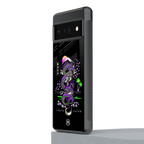 tokyo japan purple dragon black back phone cover | glass case for google pixel 6 pro