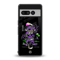 tokyo japan purple dragon black back phone cover | glass case for google pixel 7 pro