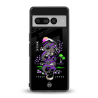tokyo japan purple dragon black back phone cover | glass case for google pixel 7 pro