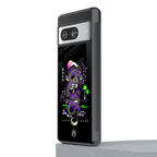 tokyo japan purple dragon black back phone cover | glass case for Google Pixel 8