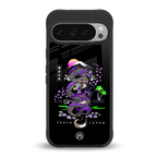 tokyo japan purple dragon black back phone cover | glass case for google pixel 9 pro