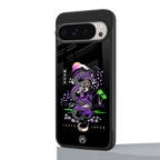 tokyo japan purple dragon black back phone cover | glass case for google pixel 9 pro