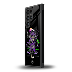 tokyo japan purple dragon black back phone cover | glass case for samsung galaxy s23 ultra
