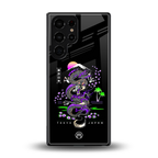 tokyo japan purple dragon black back phone cover | glass case for samsung galaxy s25 ultra