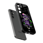 tokyo japan purple dragon black back phone cover | glass case for samsung galaxy s24