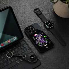 Tokyo Japan Purple Dragon Black Phone Cover | Glass Case