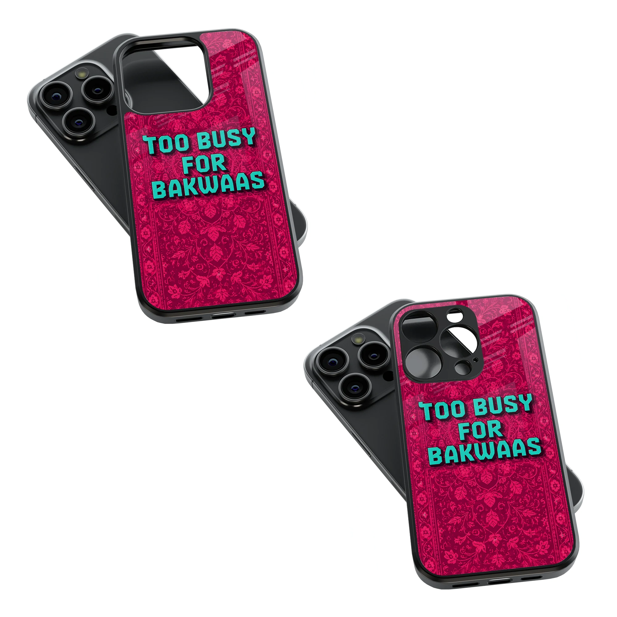 Trendy Glass Back Mobile Case for iPhone, Samsung, Redmi, OnePlus, Google Pixel, Motorola