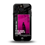 too cool to give a damn back phone cover | glass case for iphone 13 pro