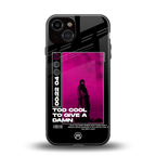 too cool to give a damn back phone cover | glass case for iphone 13