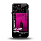 too cool to give a damn back phone cover | glass case for iphone 16 pro max