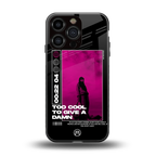 too cool to give a damn back phone cover | glass case for iphone 16 pro