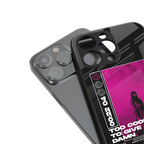 too cool to give a damn back phone cover | glass case for iphone 16 plus