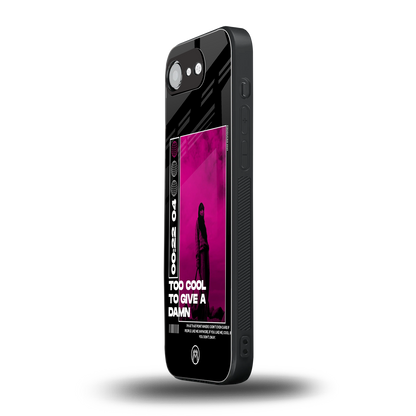 too cool to give a damn back phone cover | glass case for iphone 16e