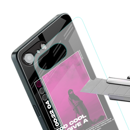 too cool to give a damn back phone cover | glass case for iphone 16e