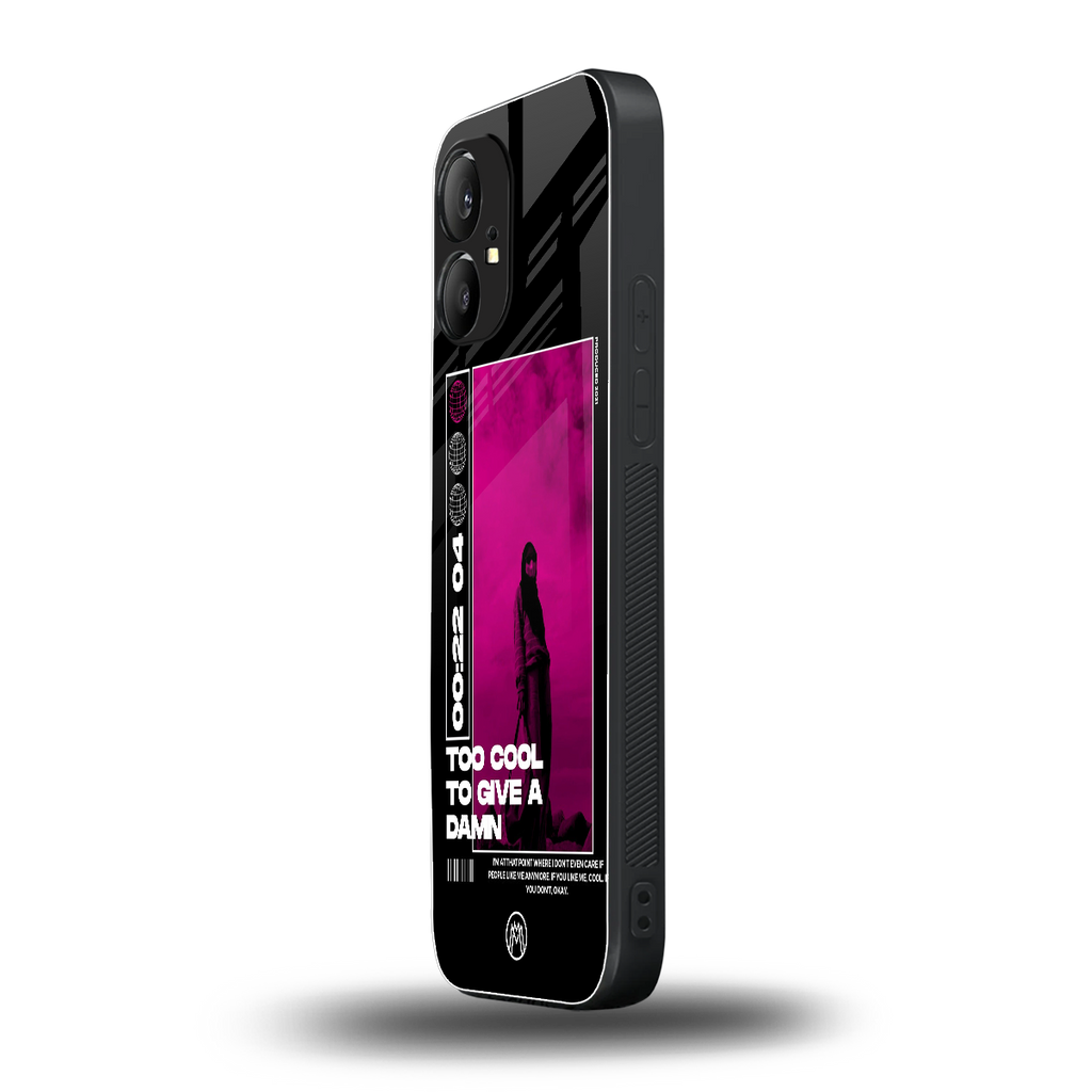 too cool to give a damn back phone cover | glass case for nothing phone 1