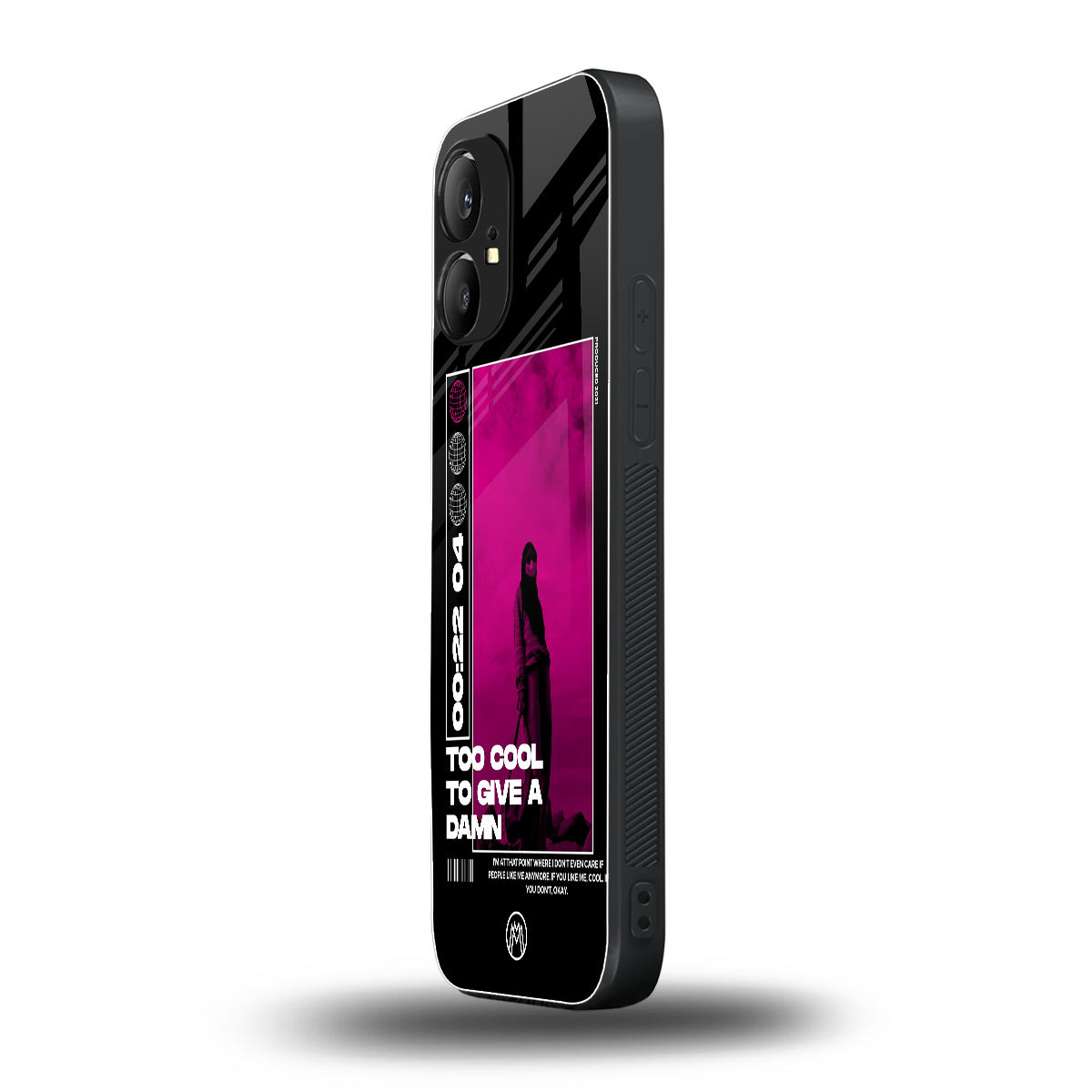 too cool to give a damn back phone cover | glass case for nothing phone 1