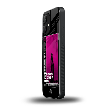 too cool to give a damn back phone cover | glass case for nothing phone 1