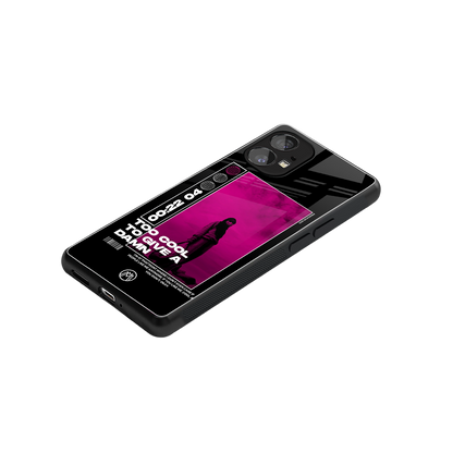 too cool to give a damn back phone cover | glass case for nothing phone 1