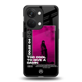 too cool to give a damn back phone cover | glass case for oneplus nord 3