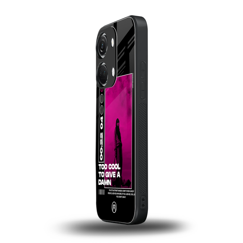 too cool to give a damn back phone cover | glass case for oneplus nord 3