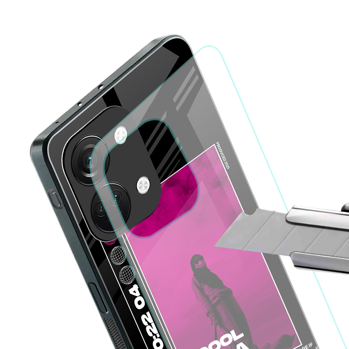 too cool to give a damn back phone cover | glass case for oneplus nord 3