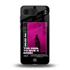 too cool to give a damn back phone cover | glass case for oneplus nord 4