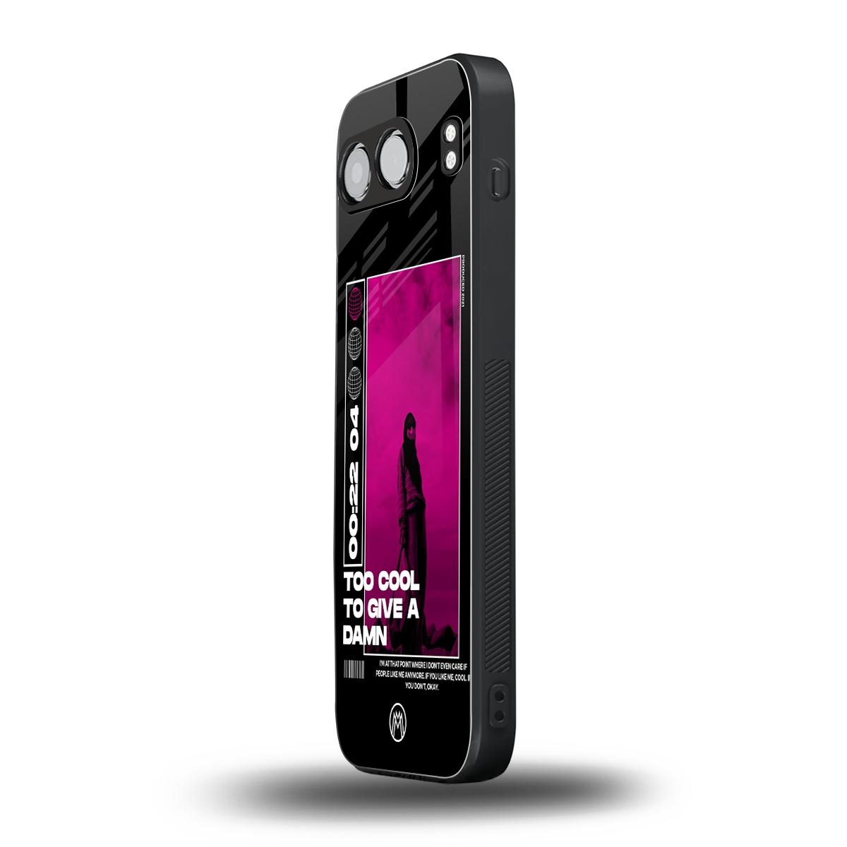 too cool to give a damn back phone cover | glass case for oneplus nord 4