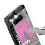 too cool to give a damn back phone cover | glass case for oneplus nord 4