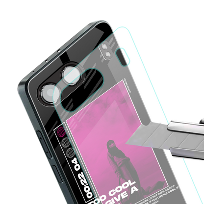 too cool to give a damn back phone cover | glass case for oneplus nord 4