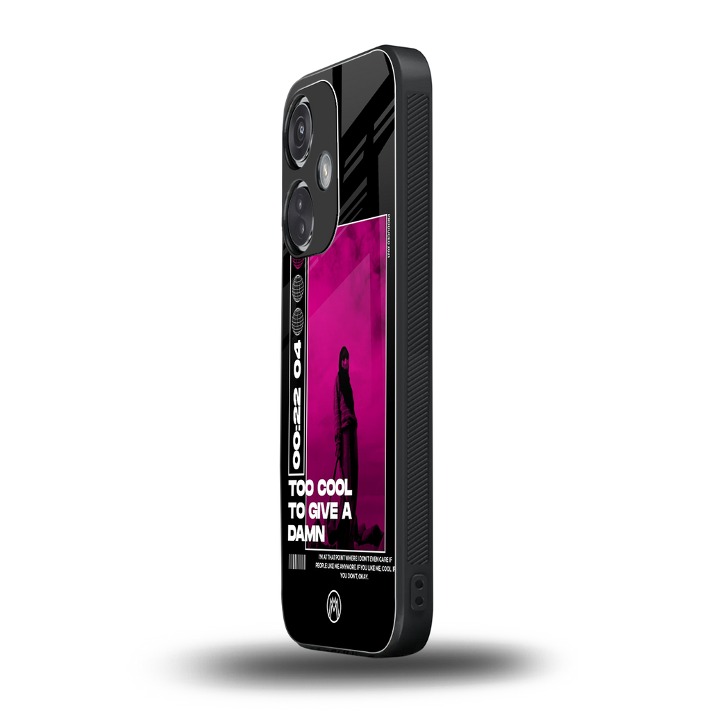 too cool to give a damn back phone cover | glass case for oneplus nord ce 3