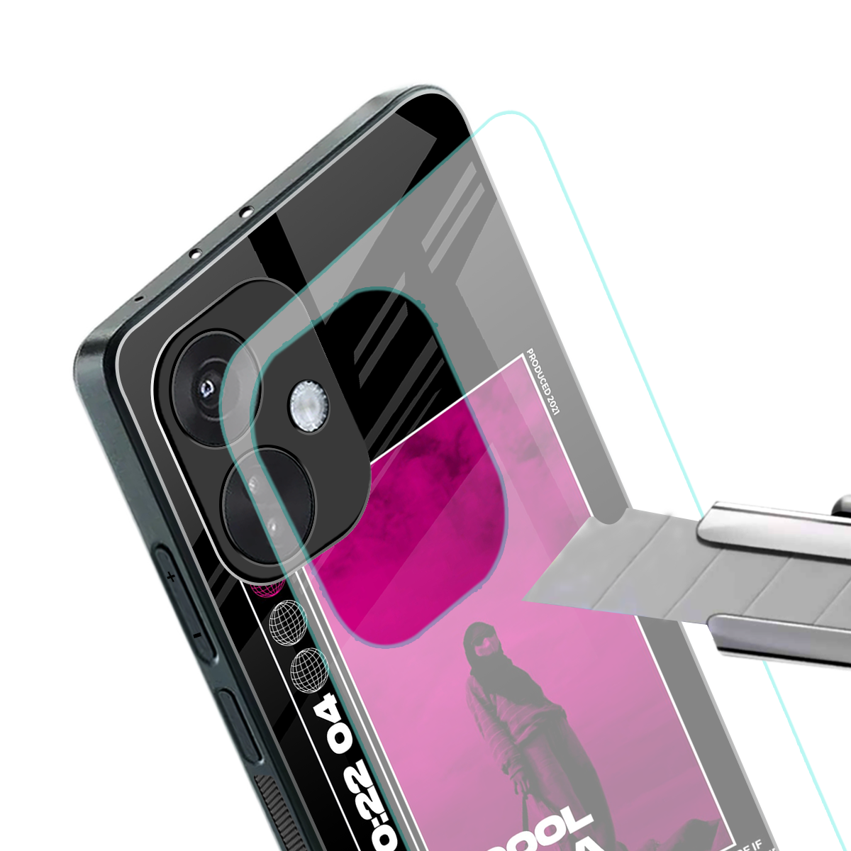 too cool to give a damn back phone cover | glass case for oneplus nord ce 3