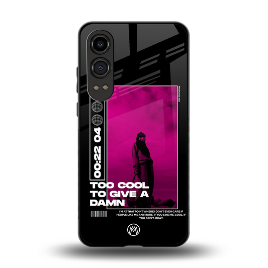 too cool to give a damn back phone cover | glass case for oneplus nord ce 4 lite
