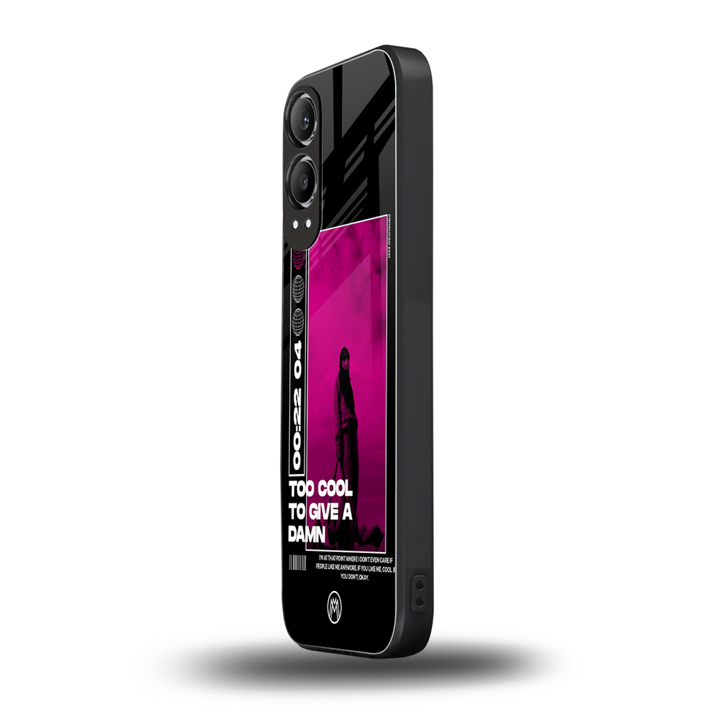 too cool to give a damn back phone cover | glass case for oneplus nord ce 4 lite
