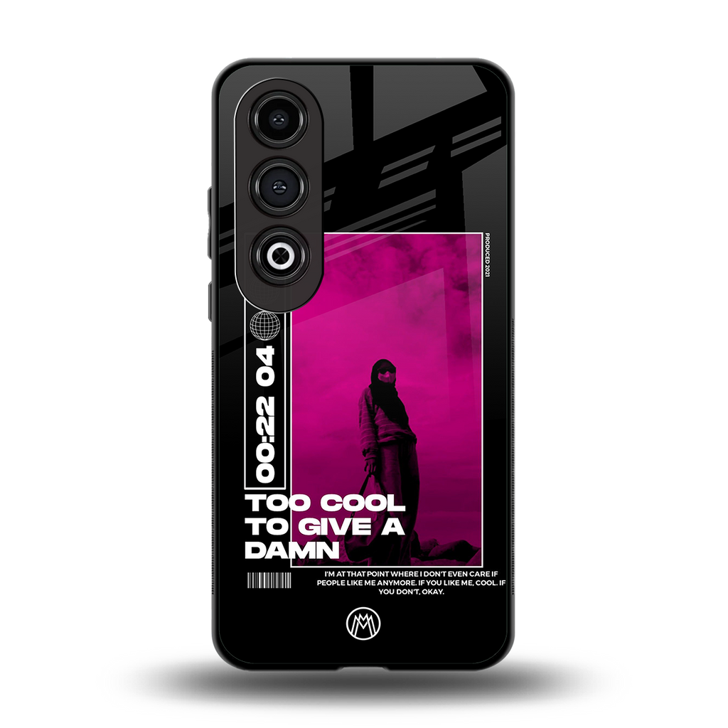too cool to give a damn back phone cover | glass case for oneplus nord ce 4