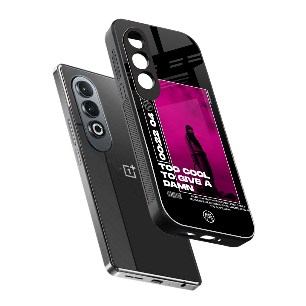 too cool to give a damn back phone cover | glass case for oneplus nord ce 4