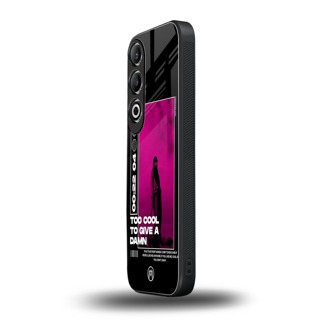 too cool to give a damn back phone cover | glass case for oneplus nord ce 4