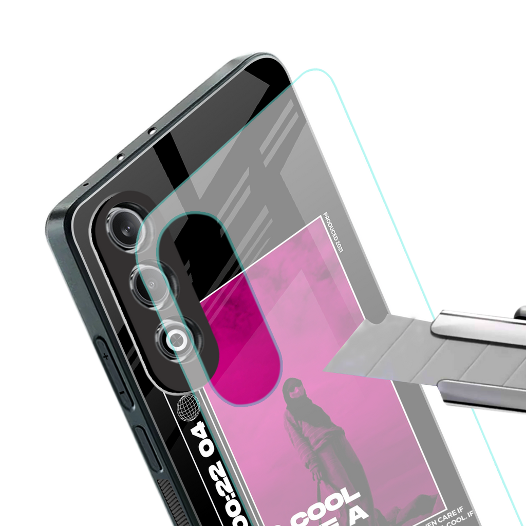 too cool to give a damn back phone cover | glass case for oneplus nord ce 4