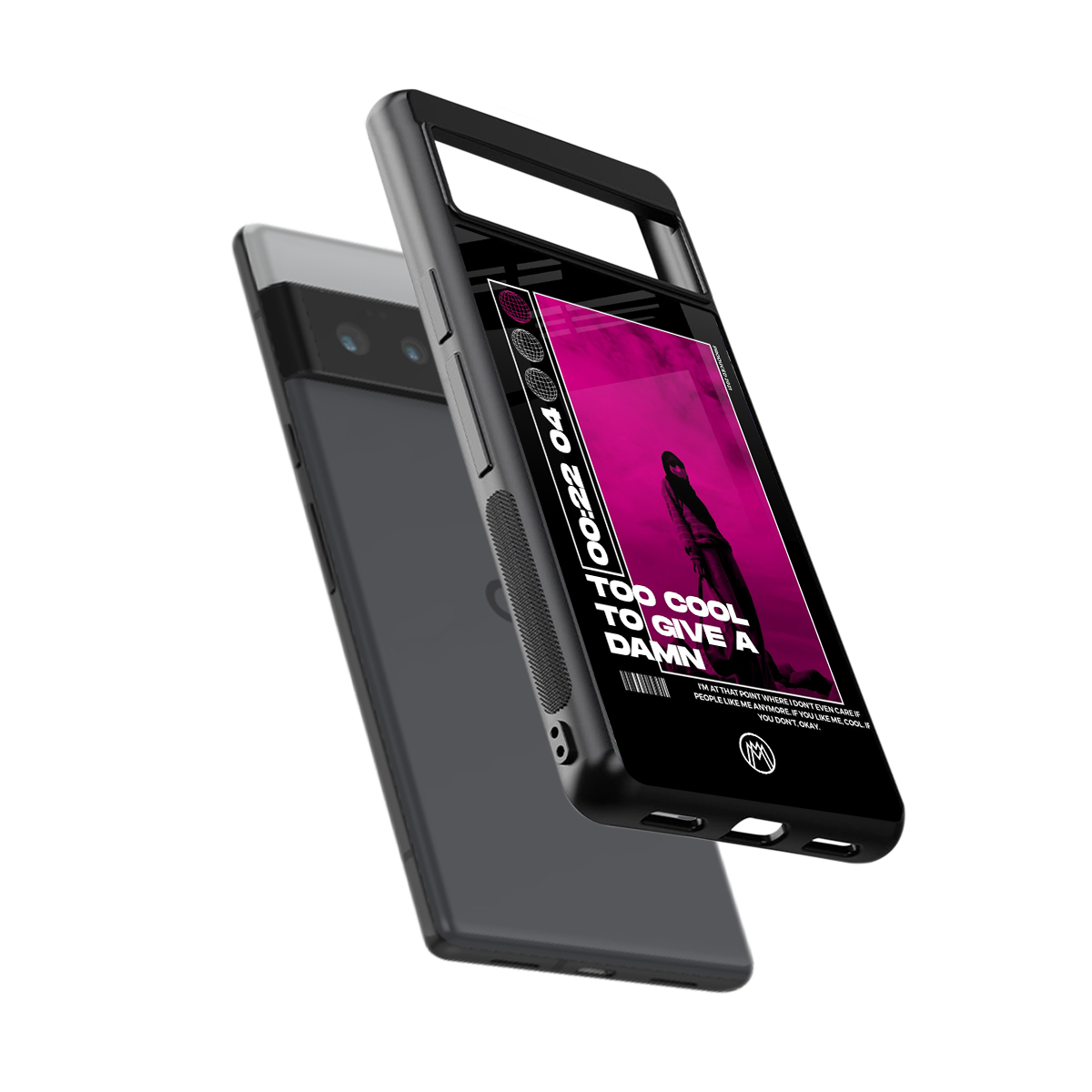 too cool to give a damn back phone cover | glass case for google pixel 6 pro