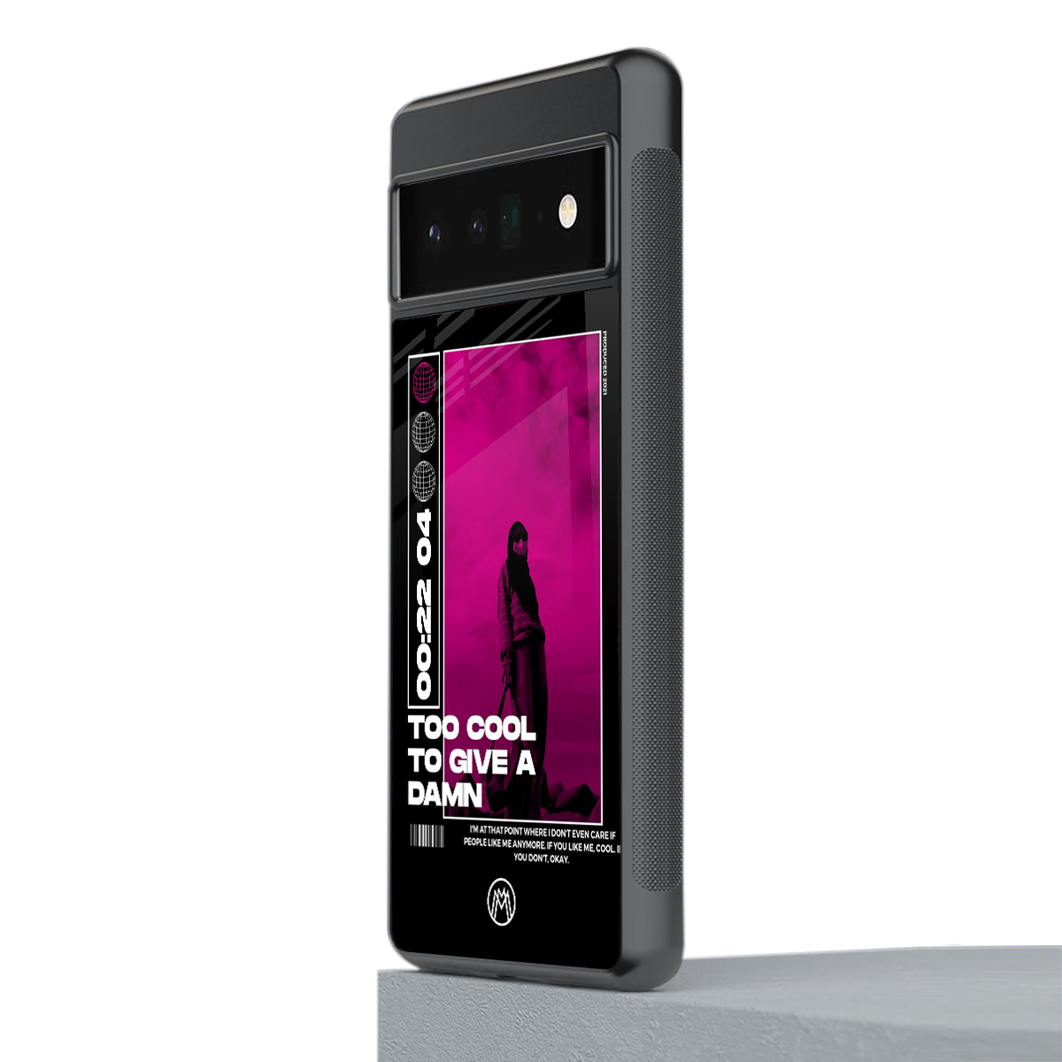 too cool to give a damn back phone cover | glass case for google pixel 6 pro