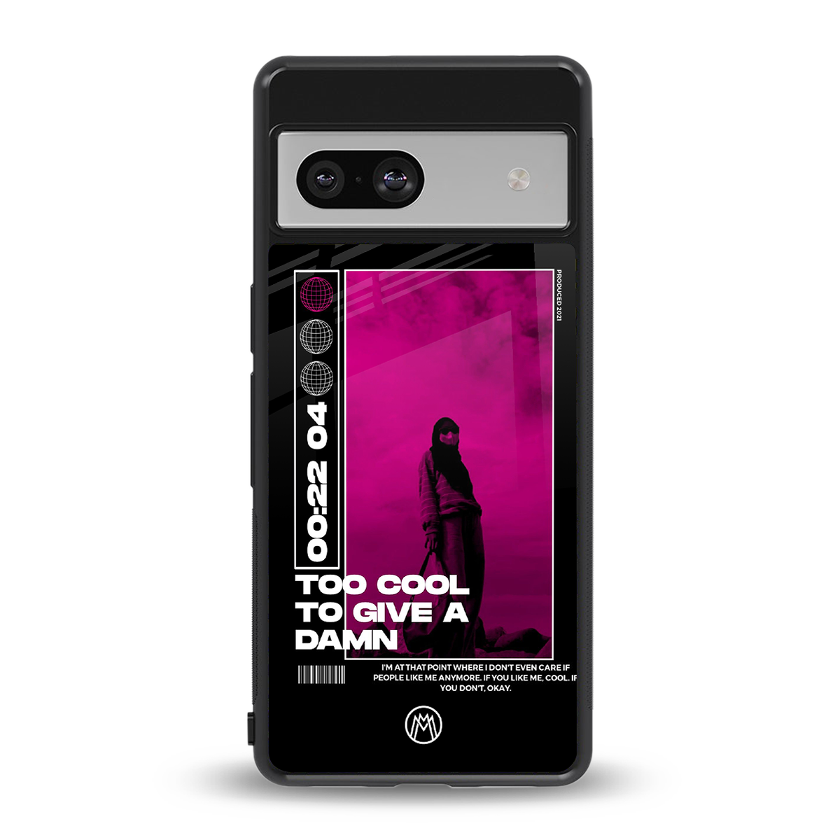 too cool to give a damn back phone cover | glass case for Google Pixel 7