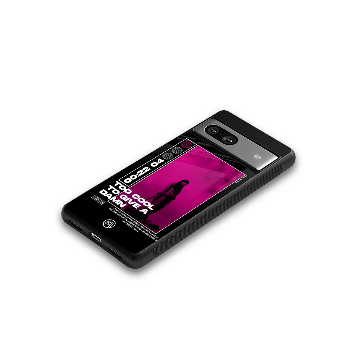 too cool to give a damn back phone cover | glass case for Google Pixel 7
