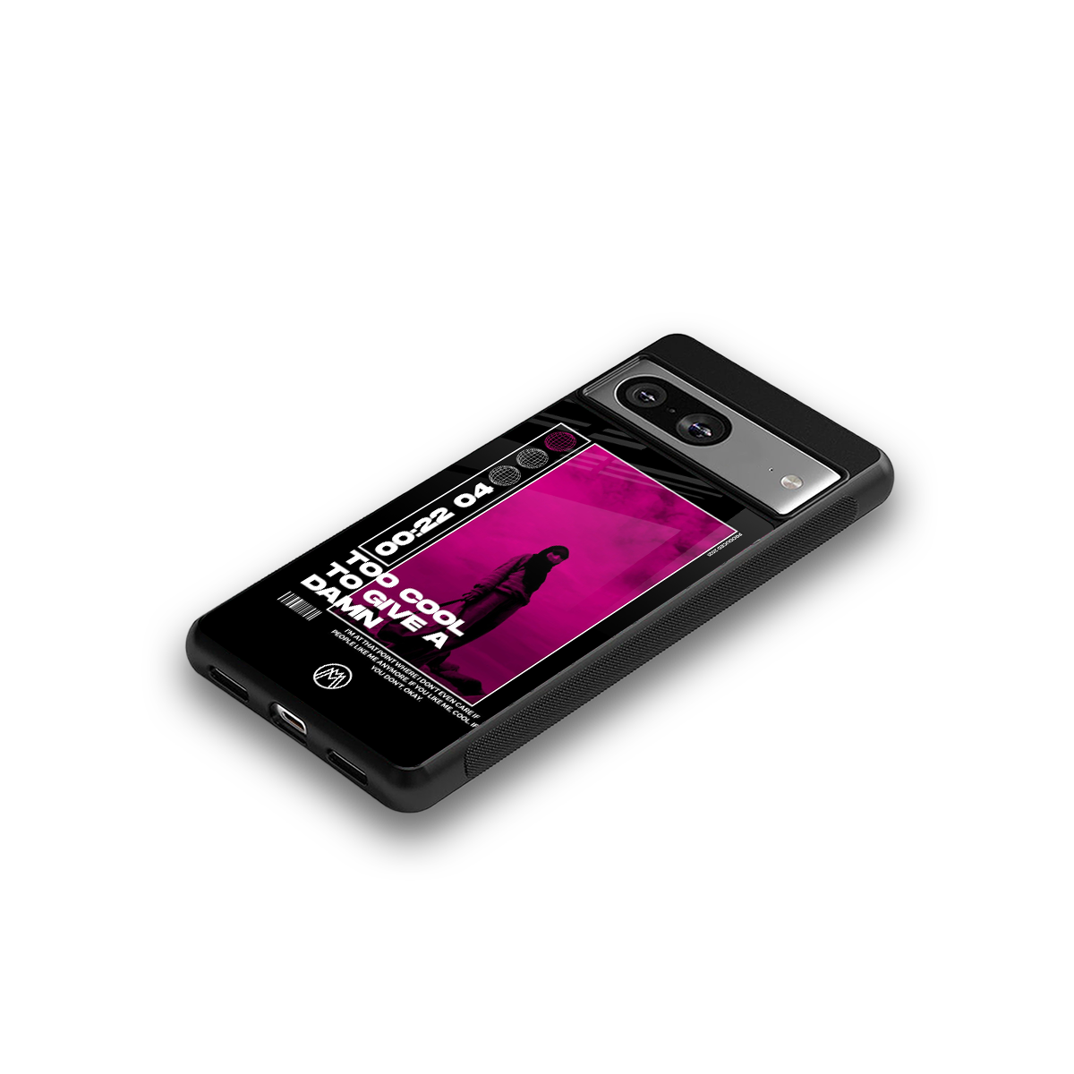 too cool to give a damn back phone cover | glass case for Google Pixel 8