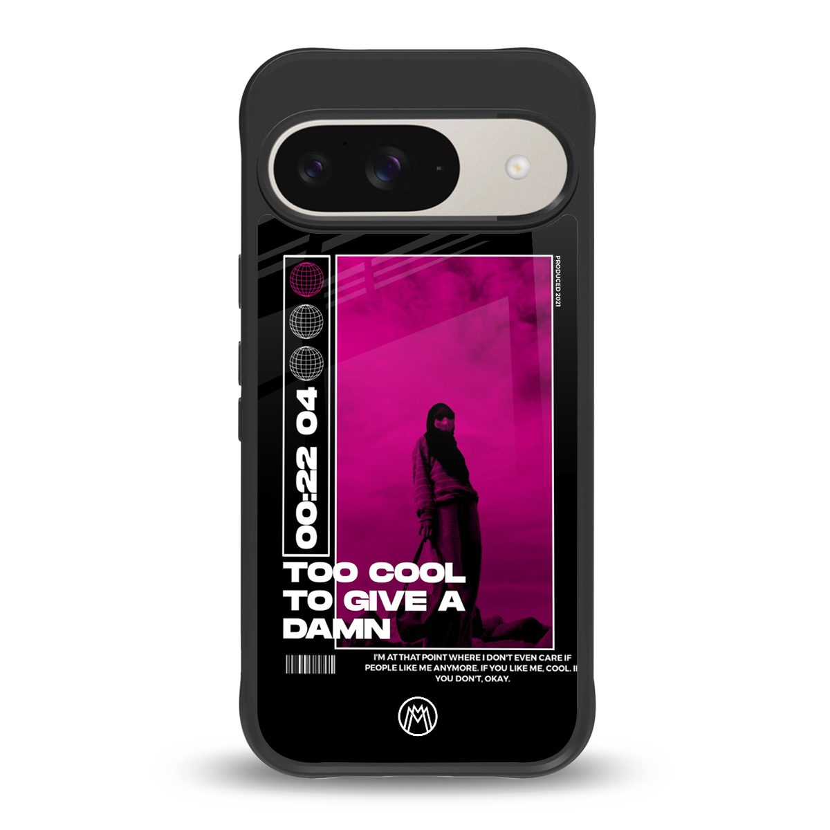 too cool to give a damn back phone cover | glass case for google pixel 9