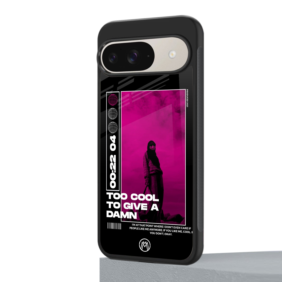 too cool to give a damn back phone cover | glass case for google pixel 9