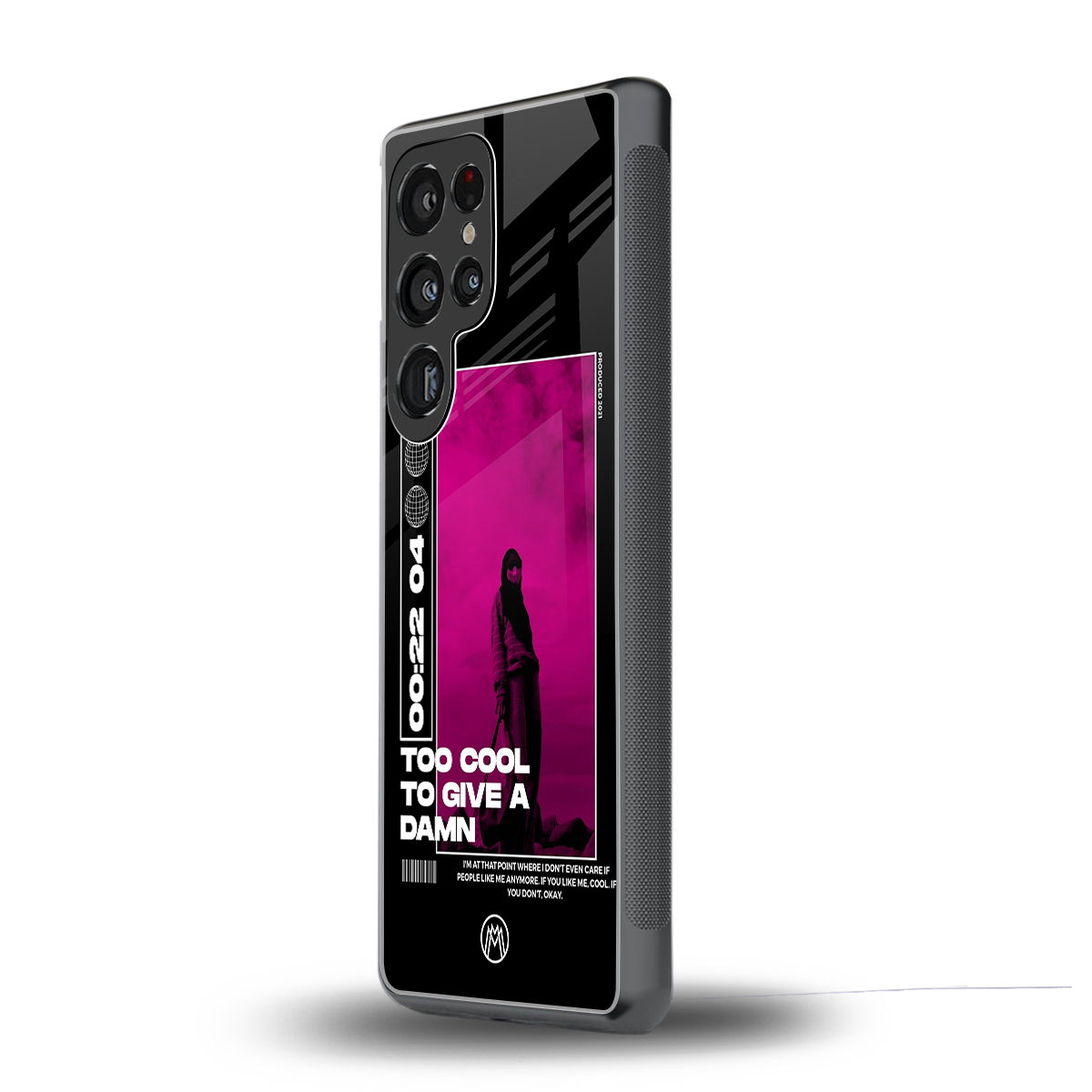 too cool to give a damn back phone cover | glass case for samsung galaxy s25 ultra