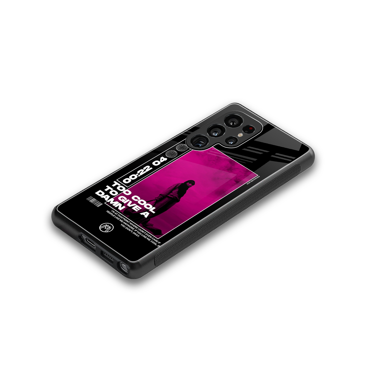 too cool to give a damn back phone cover | glass case for samsung galaxy s25 ultra