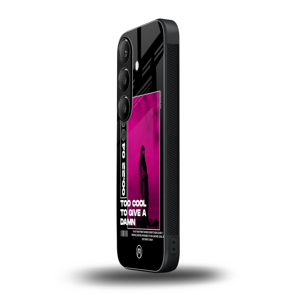 too cool to give a damn back phone cover | glass case for samsung galaxy s23