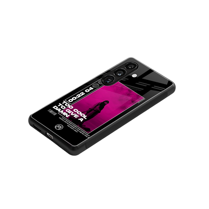 too cool to give a damn back phone cover | glass case for samsung galaxy s23